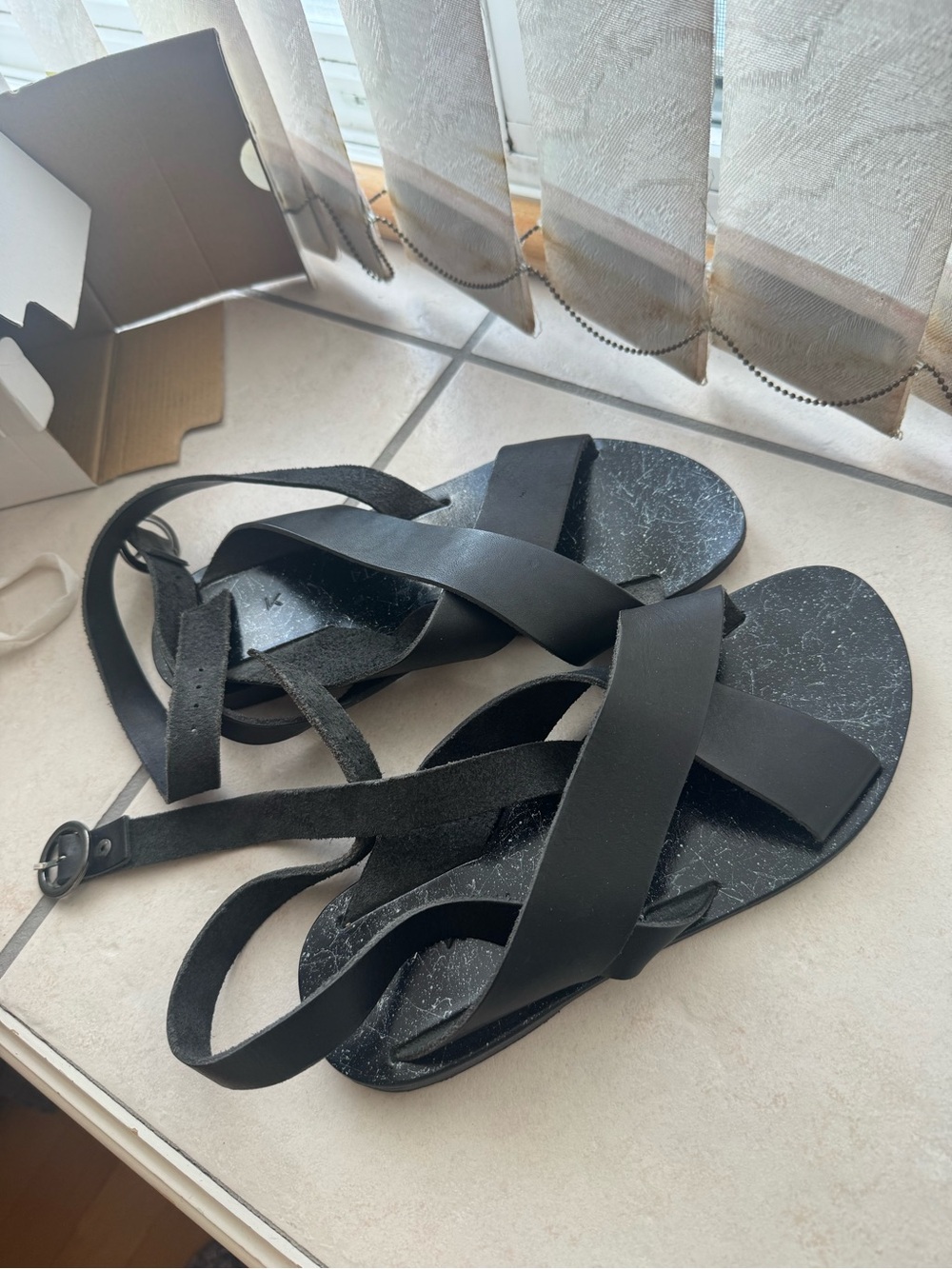 KYMA leather greek sandals